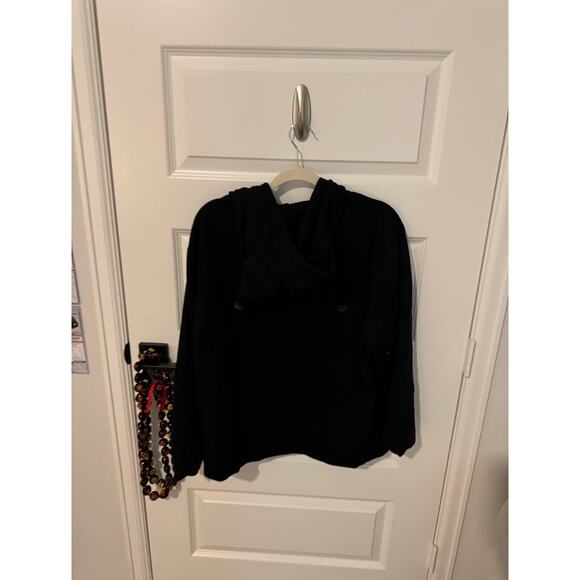 Sanrio Kuromi Black Cropped Hoodie with 3D Ears - Picture 3 of 5